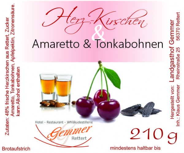 Herzkirsche - Amaretto - Tonkabohne